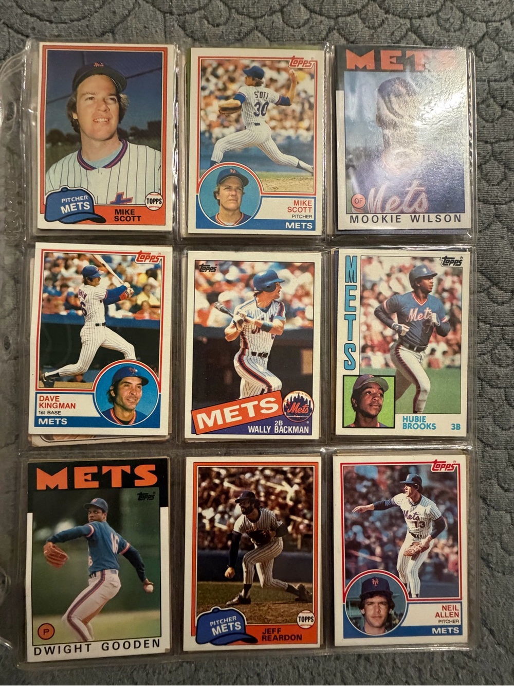 Topps Mets Baseball Card Lot - Blue, White, Orange